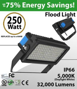 250W LED Floodlight 32000 Lm 5000K IP65 CE SAA UL