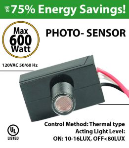 Automatic Security Photo Sensor - Max 600W