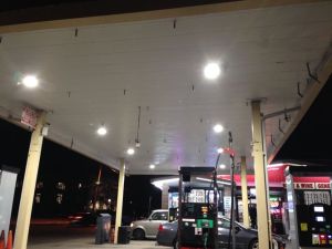 LED Gas Station Canopy Light 150W 19974 Lumens UL and DLC
