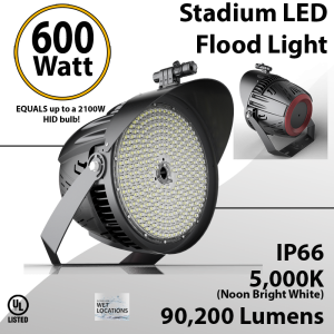 Stadium Lights 600W 90200Lm IP66 UL