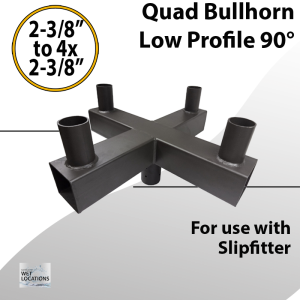 Quad Bullhorn Low Profile 90 degree