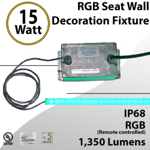 RGB Fixture for Seatwall with Remote control