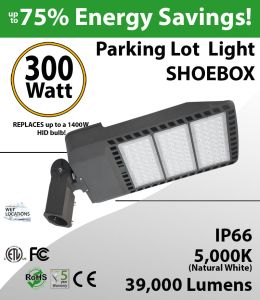 300 Watt LED Pole Head 39000Lm equal 1400W MH