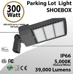 300 Watt LED Pole Head 39000Lm equal 1400W MH
