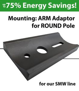 Mounting: Adaptor for Round pole for SMW series