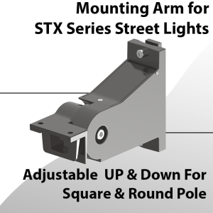 Adjustable Mount Up & Down for Square & Round Pole for STX Street Lights