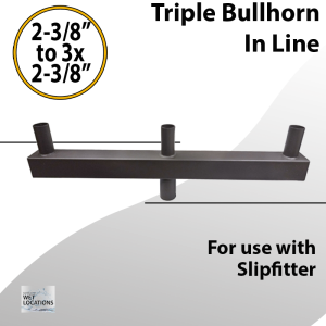Triple Bullhorn for 3 Lights Low Profile 180 degree