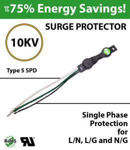 Voltage surge protector for LED products 5Kv Max 10Kv for L/N L/G and N/G